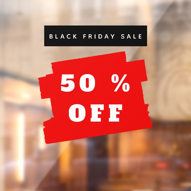 Black Friday Sale 50 % Off Promotion Store Sign (Sheet 2)