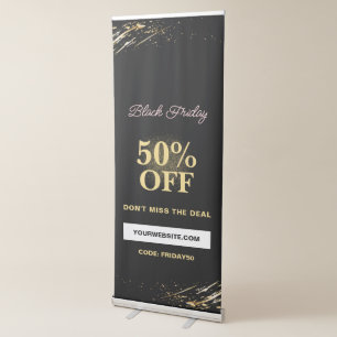 Black Friday Sale 50% OFF Vertical  Retractable Banner
