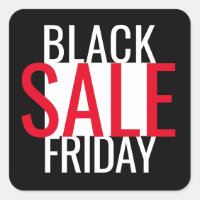 BLACK FRIDAY SALE BLACK WHITE RED MINIMAL