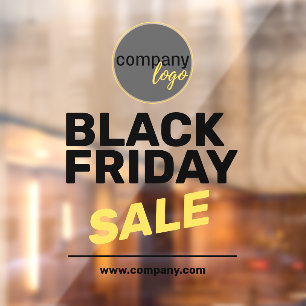 BLACK FRIDAY SALE BOLD BUSINESS LOGO MARKETING  WINDOW CLING