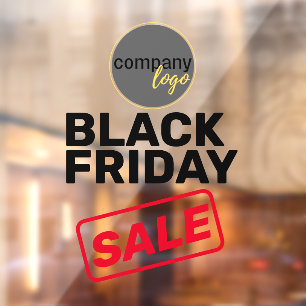 BLACK FRIDAY SALE BOLD BUSINESS LOGO MARKETING  WINDOW CLING
