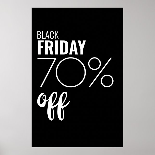 Black Friday Sale Business Discount Store Poster (Front)