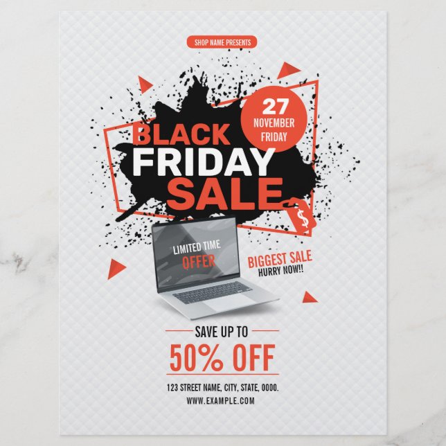 Black Friday Sale Flyer (Front)