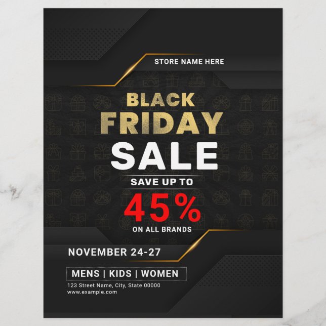 Black Friday Sale Flyer (Front)