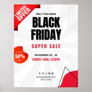 Black Friday Sale Flyer, Business Sale Poster
