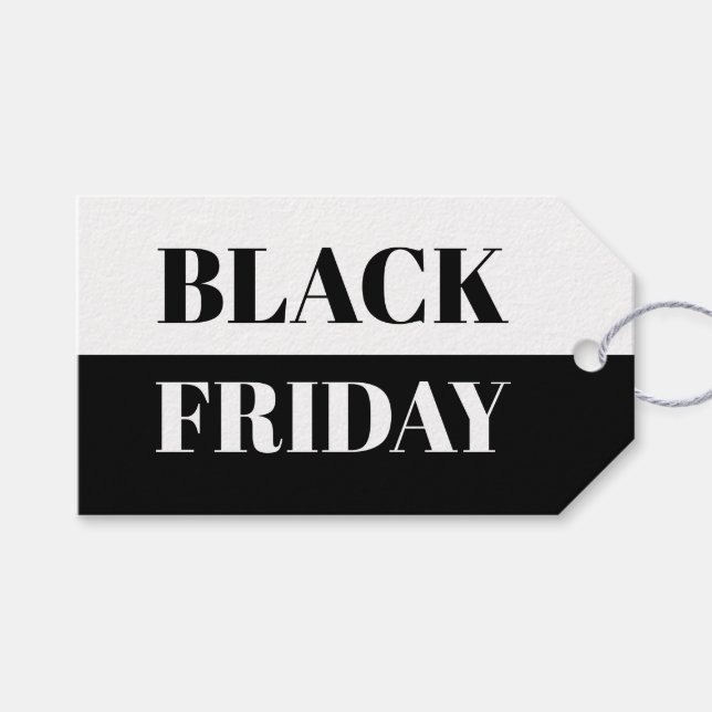 BLACK FRIDAY - SALE % OFF GIFT TAGS (Front (Horizontal))