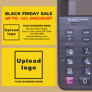 Black Friday Sale on Yellow Enclosure Card