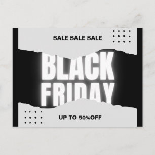 Black Friday Sale Postcard