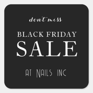 BLACK FRIDAY SALE sticker BLACK WHITE RETAIL