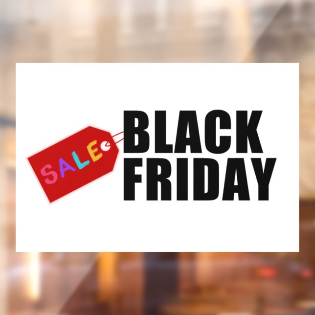 Black Friday Sale Store Window Cling (Sheet 2)