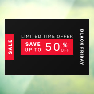 Black Friday Sale Window Cling