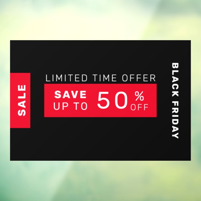 Black Friday Sale  Window Cling (Sheet 3)