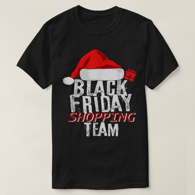 Black Friday Shopping Team T-Shirt (Design Front)