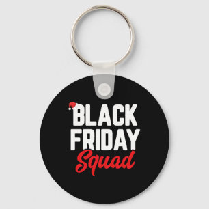 Black friday squad shopping team family funny chri key ring