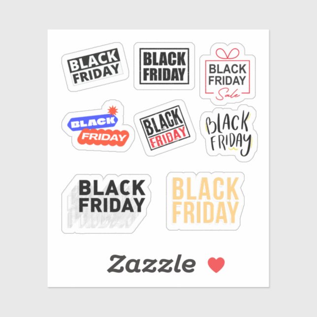 Black Friday Stickers (Sheet)