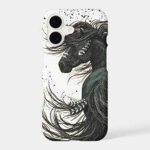 Black Friesian Horse iPhone 7 Case