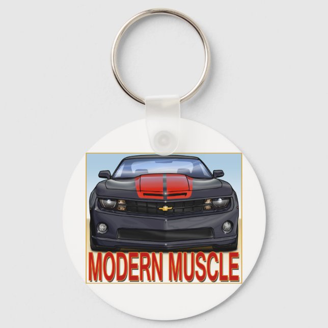BLACK_FRONT_CAMARO.png Key Ring (Front)