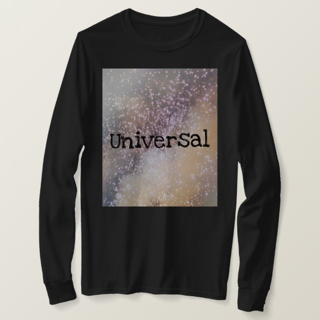 Black full sleeves shirt with universal design (Design Front)