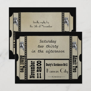 Black Funky Textured Swirls Wedding Response Cards