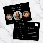 Black Funny Budget Kids Getting Married Wedding  Announcement Postcard<br><div class="desc">These kids are getting married. Funny Budget Kids Getting Married Wedding Save The Date</div>