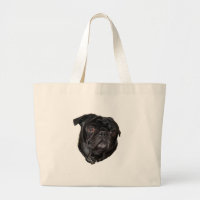 Black Funny Pug