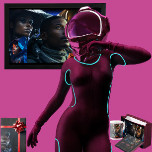 Black Future Poster Large Gift Bag