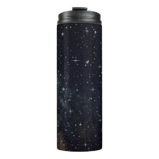 Black Galaxy Starry Night Thermal Tumbler