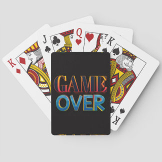 Black “GAME OVER” card centred