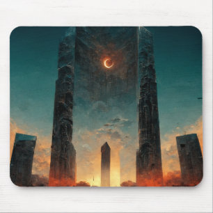 Black Gate Fantasy Sci-Fi Art Mouse Mat