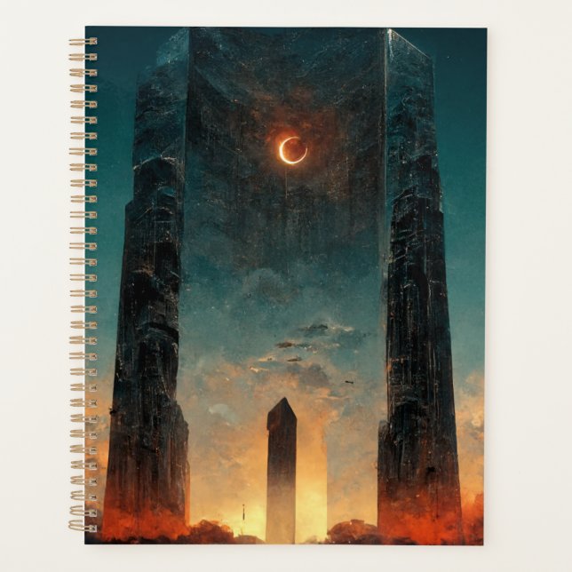 Black Gate Fantasy Sci-Fi Art Planner (Front)