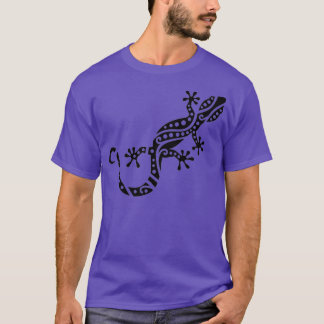 Black gecko design T-Shirt