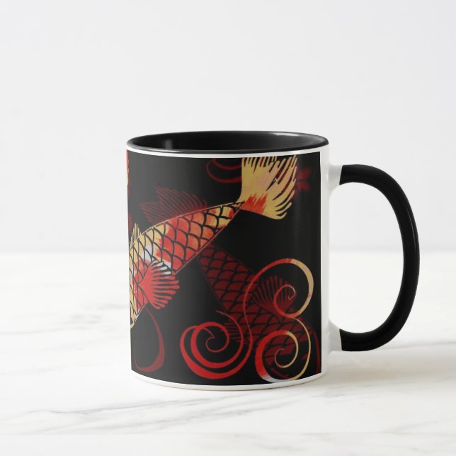 Black geisha kois Mug (Right)