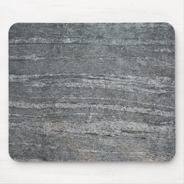 Black Geology Sediment Rockface  Mouse Mat (Front)