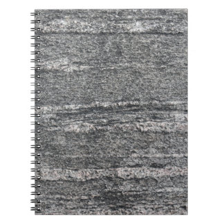 Black Geology Sediment Rockface Notebook