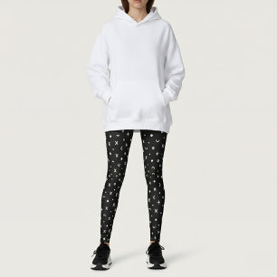 Black Geometric Pattern Leggings