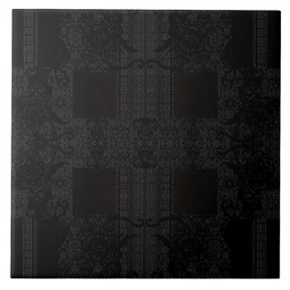 Black Geometric Pattern – Modern Minimalist Design Tile