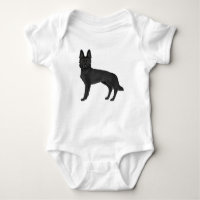 Black German Shepherd Cartoon GSD Dog Illustration
