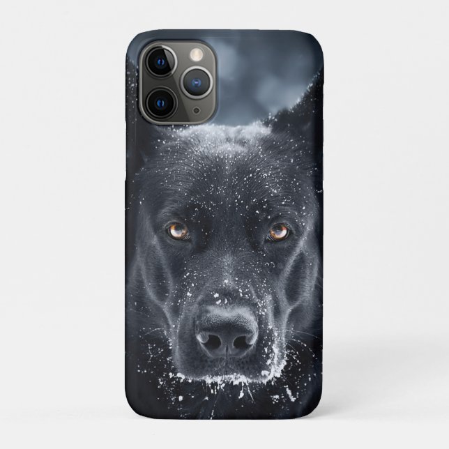 Black German Shepherd Case-Mate iPhone Case (Back)
