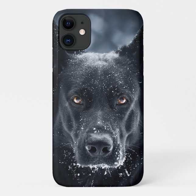 Black German Shepherd Case-Mate iPhone Case (Back)