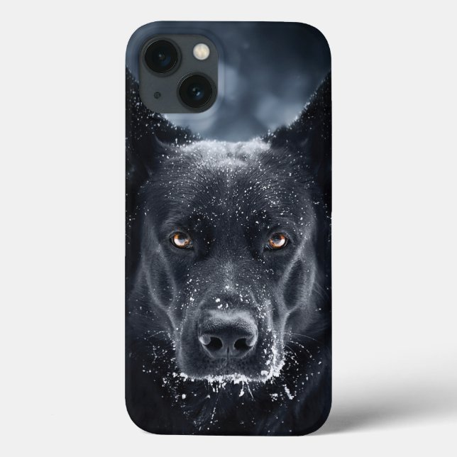Black German Shepherd Case-Mate iPhone Case (Back)