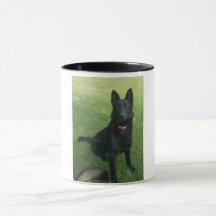 Black German Shepherd Coffee Mug