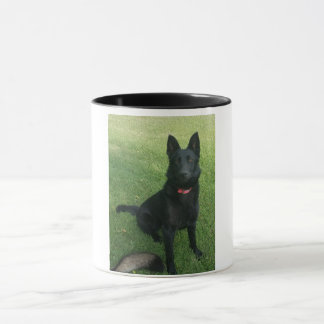 Black German Shepherd Coffee Mug