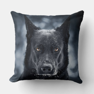 Black German Shepherd Cushion