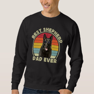 Black German Shepherd Dad For Men Shepherd GSP Dad Sweatshirt