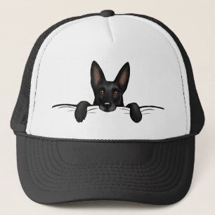 Black German Shepherd Dog Cute  Trucker Hat