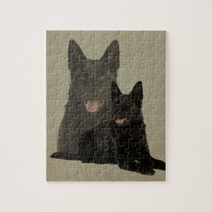Black German Shepherd Dog - GSD Jigsaw Puzzle