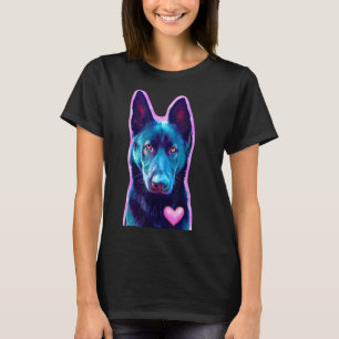 Black German Shepherd Gift for Dog Lovers Owners M T-Shirt