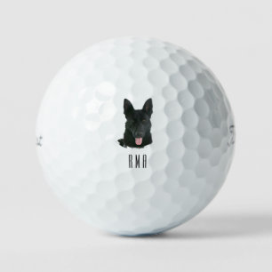 Black German Shepherd Golf Balls