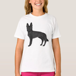 Black German Shepherd GSD Herding Dog Design T-Shirt