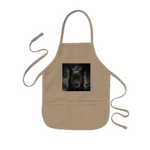 Black German Shepherd Kids Apron